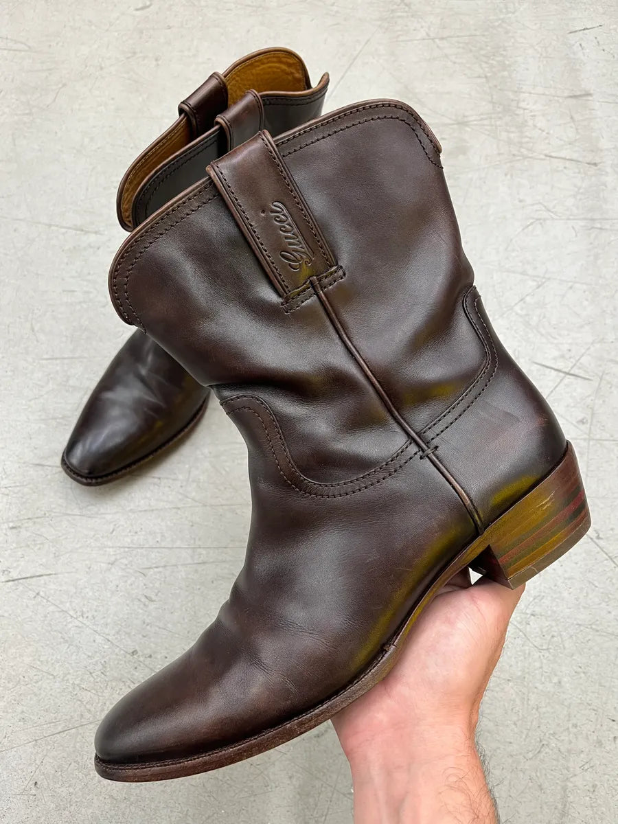 2000s Gucci Brown Leather Mid-Calf Boots rSOXqhq 0