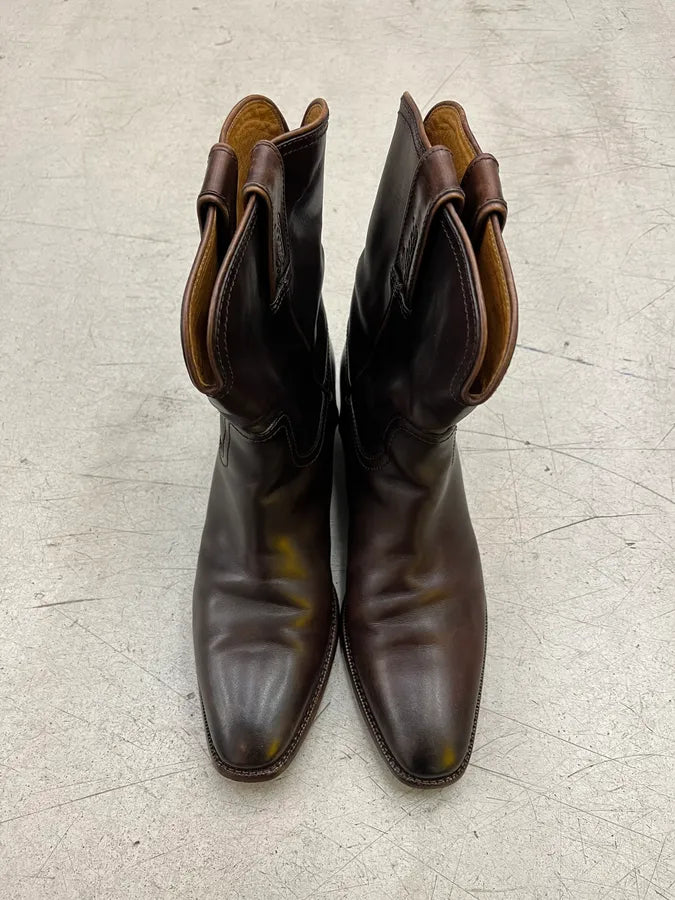 2000s Gucci Brown Leather Mid-Calf Boots rSOXqhq 4