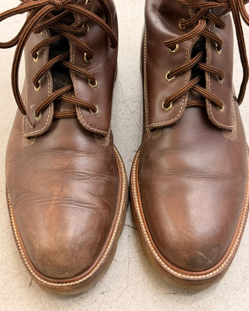 2000s Gucci Brown Leather Monogram Boots pyADVtT 6