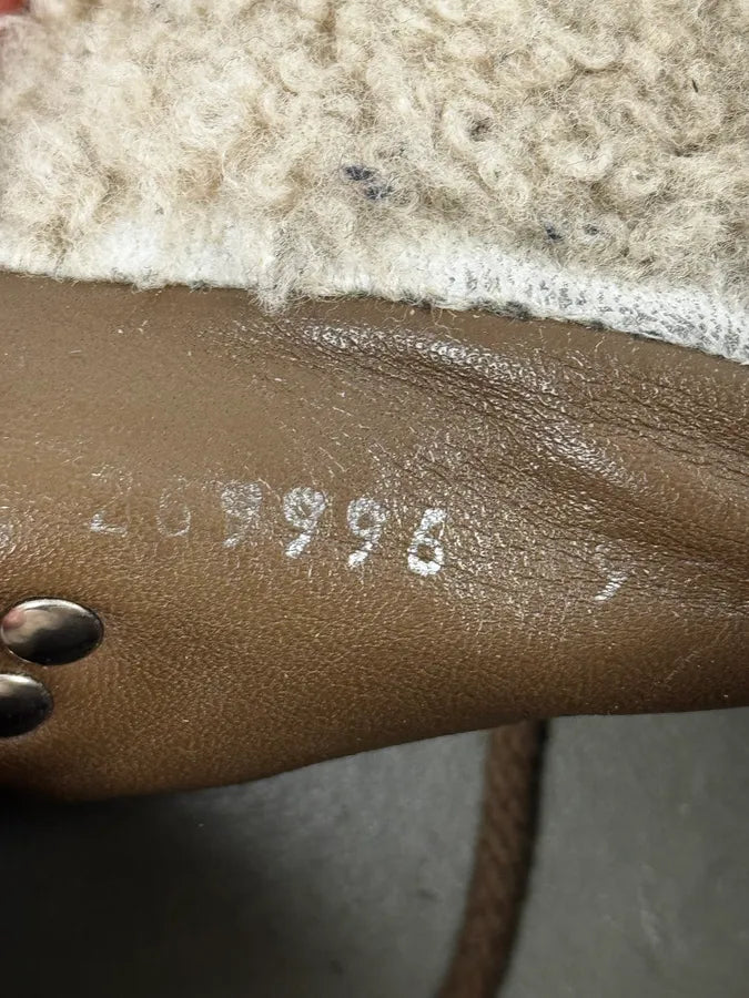 2000s Gucci Brown Monogrammed Leather High Nebraska Boots kYeDdIu 8