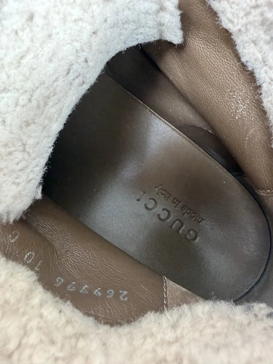 2000s Gucci Brown Nebraska Monogram Hiking Boots gpfbVXj 6