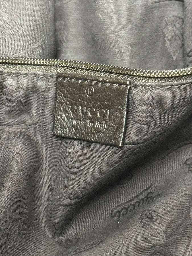 2000s Gucci Brown Python Leather Sukey Handle Bag EnDltYl 14