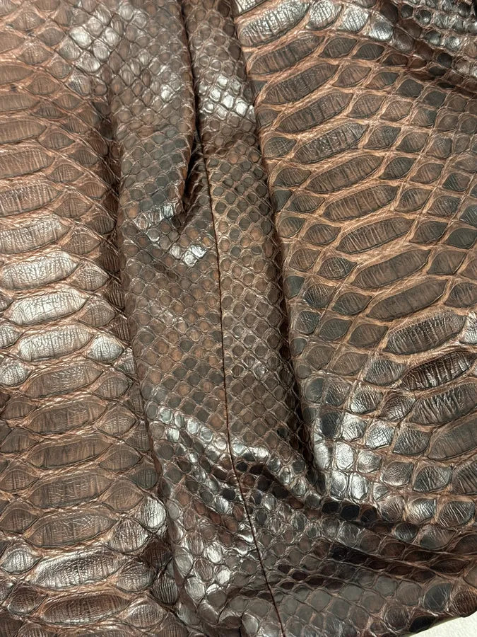 2000s Gucci Brown Python Leather Sukey Handle Bag EnDltYl 10