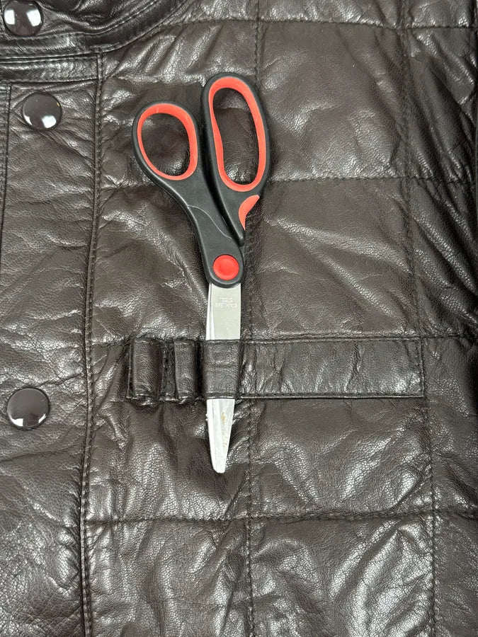 2000s Gucci Brown Quilted Leather Jacket bzLacaw 10