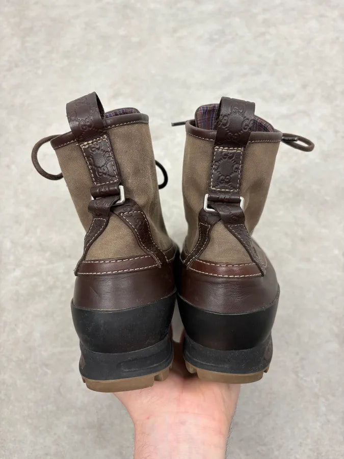 2000s Gucci Brown Ski Boots dfvoVhk 6