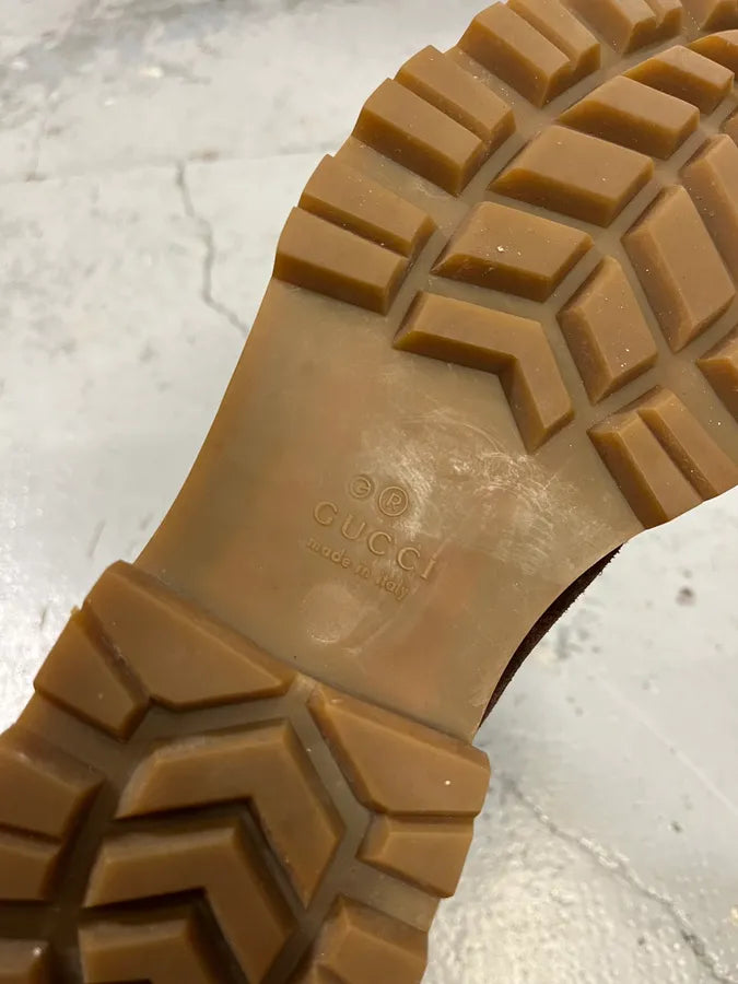 2000s Gucci Brown Snow Brown Suede Boots uzTsDtN 6