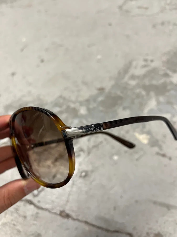 2000s Gucci Brown Sunglasses RmFVSXk 8