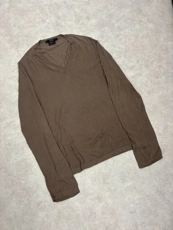 2000s Gucci Brown V Neck Sweater QwIKvNq 4