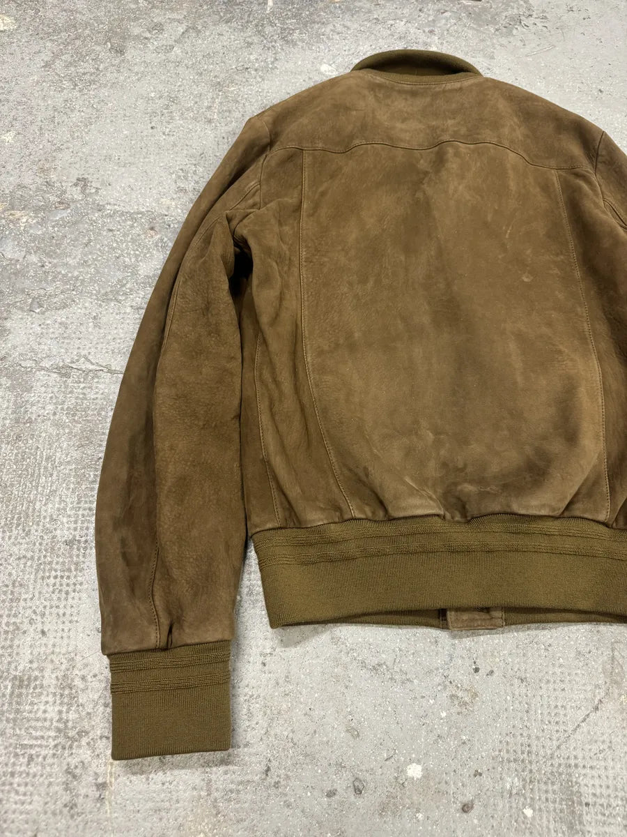 AW2001 Gucci Brown/Camel Italian Leather Jacket by Tom Ford BRNbTMI 4