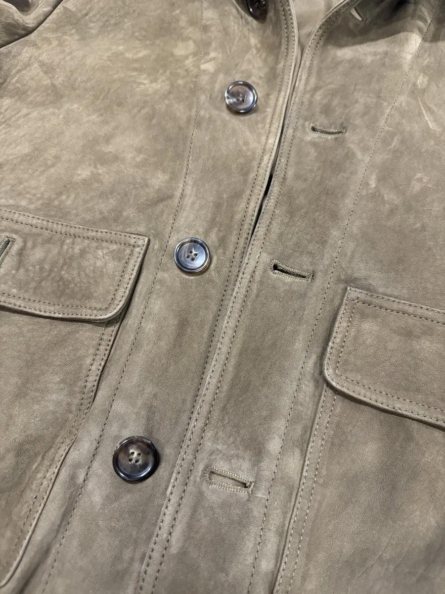 AW2001 Gucci Brown/Camel Italian Leather Jacket by Tom Ford BRNbTMI 8