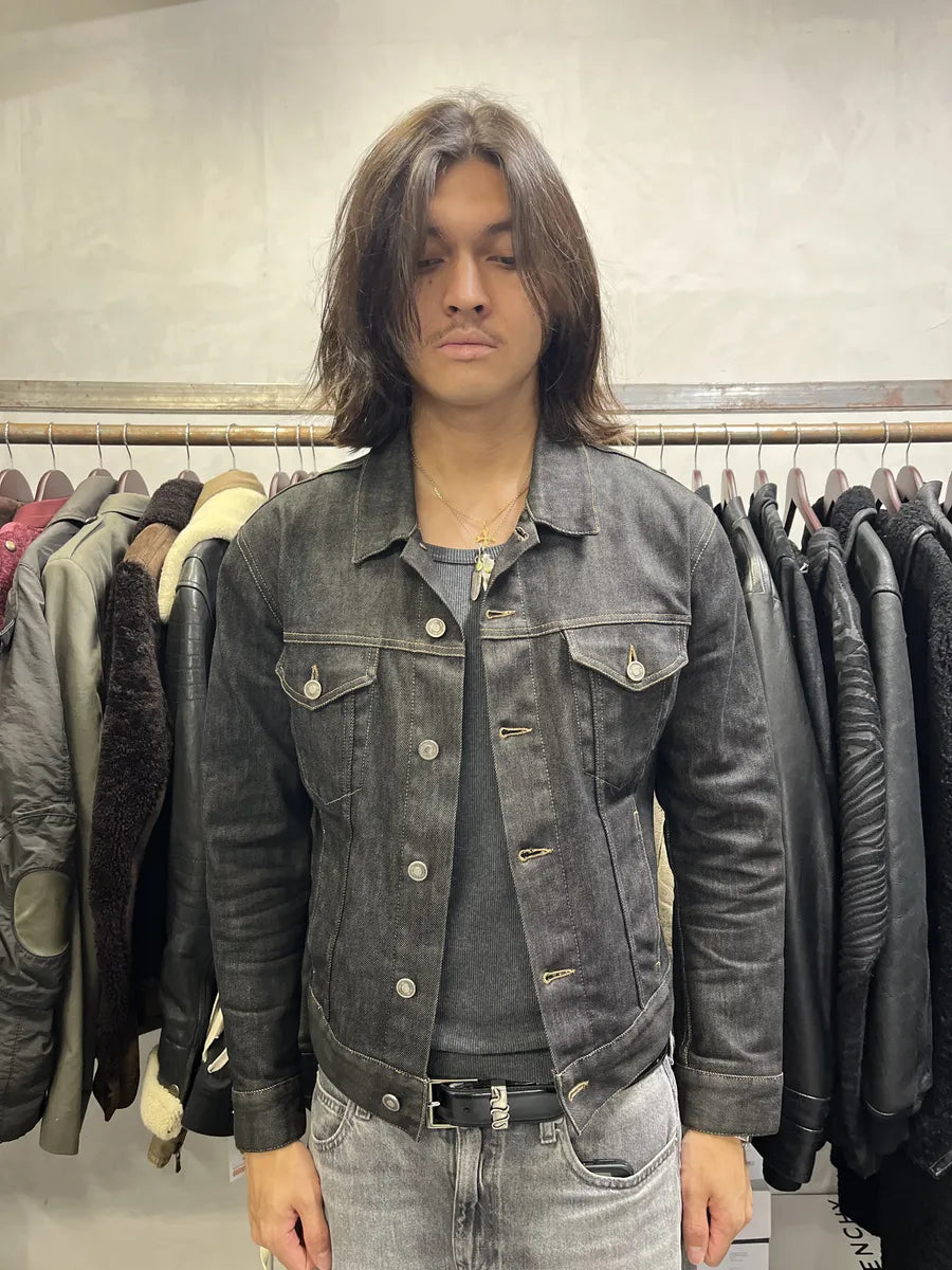2000s Gucci Brut Structured Trucker Denim Jacket VTXoxgv 2