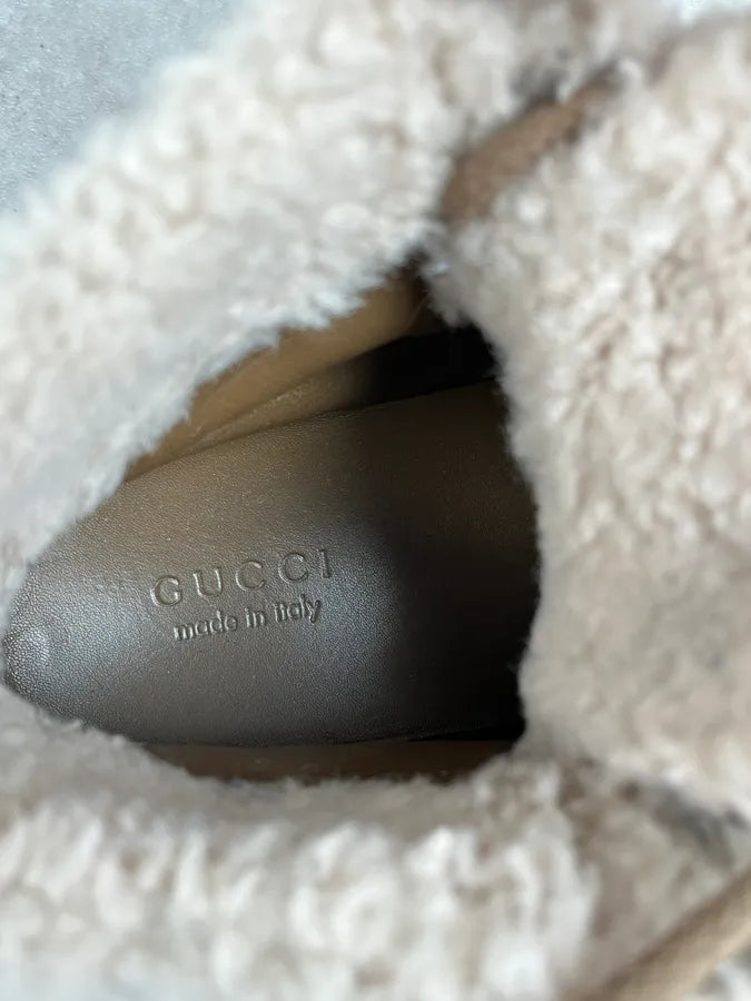 2000s Gucci Brown Nebraska Monogram Hiking Boots lFphSYq 7