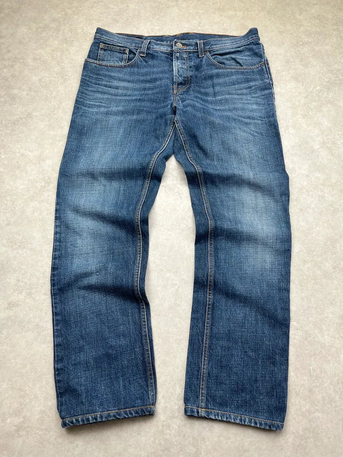 2000s Gucci Classic Blue Denim Jeans CgxOWpy 0