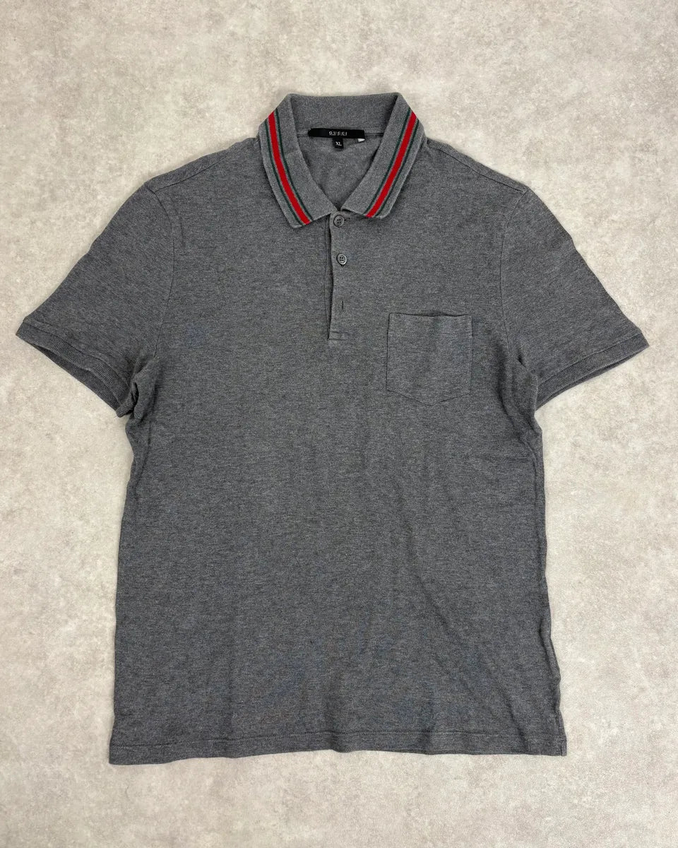 2010s Gucci Classy Signature Grey Polo FycpZlh 0