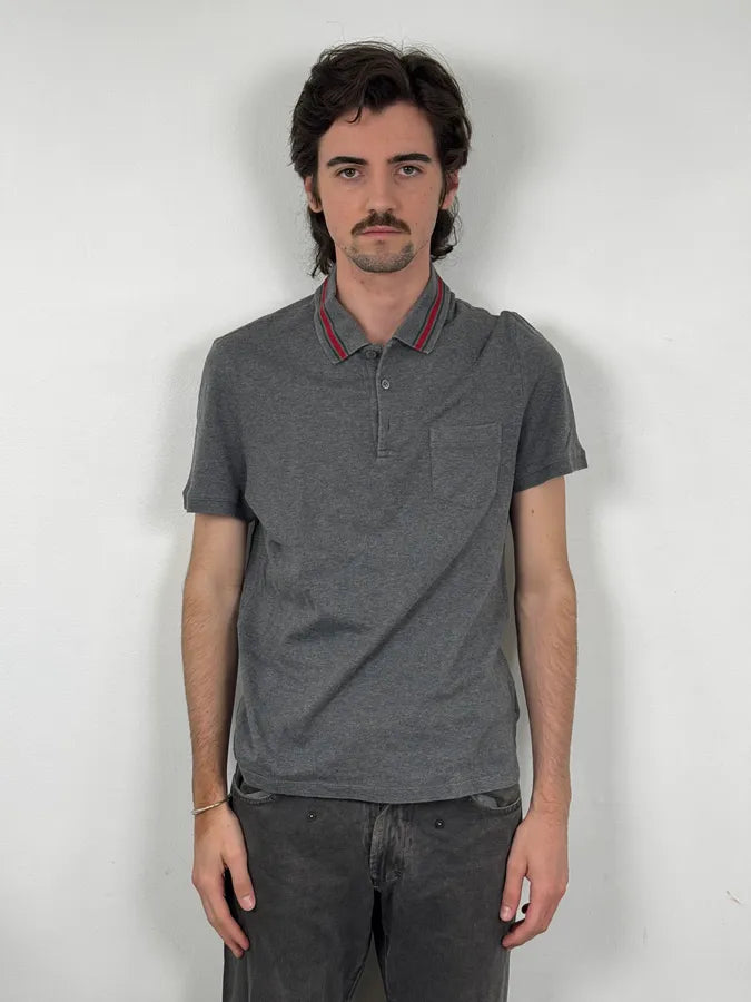 2010s Gucci Classy Signature Grey Polo FycpZlh 1