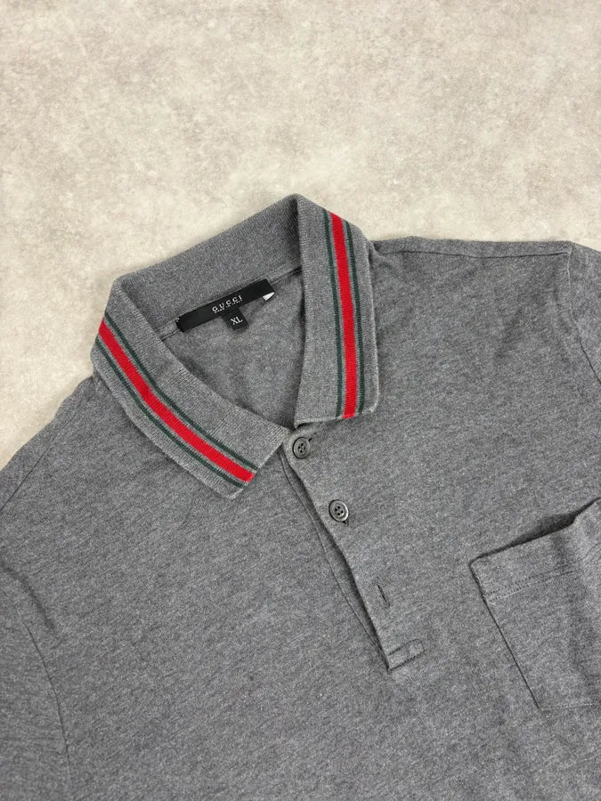 2010s Gucci Classy Signature Grey Polo FycpZlh 4