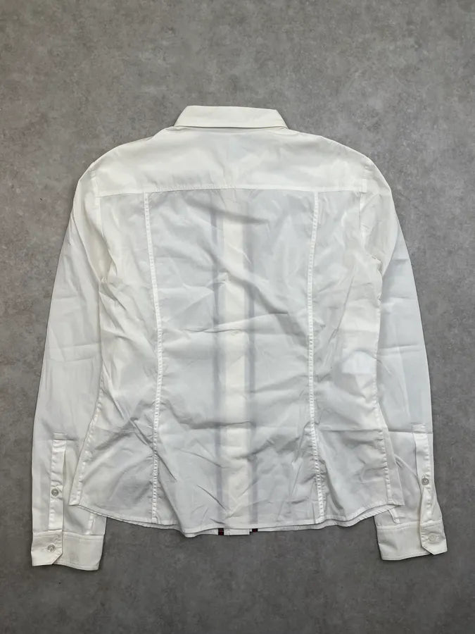 2000s Gucci Creamy Striped Shirt JGwrXmm 3