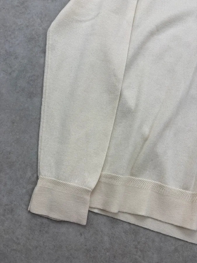 2010s Gucci Creamy Embroidered V-Neck Sweater AWGYEXN 6