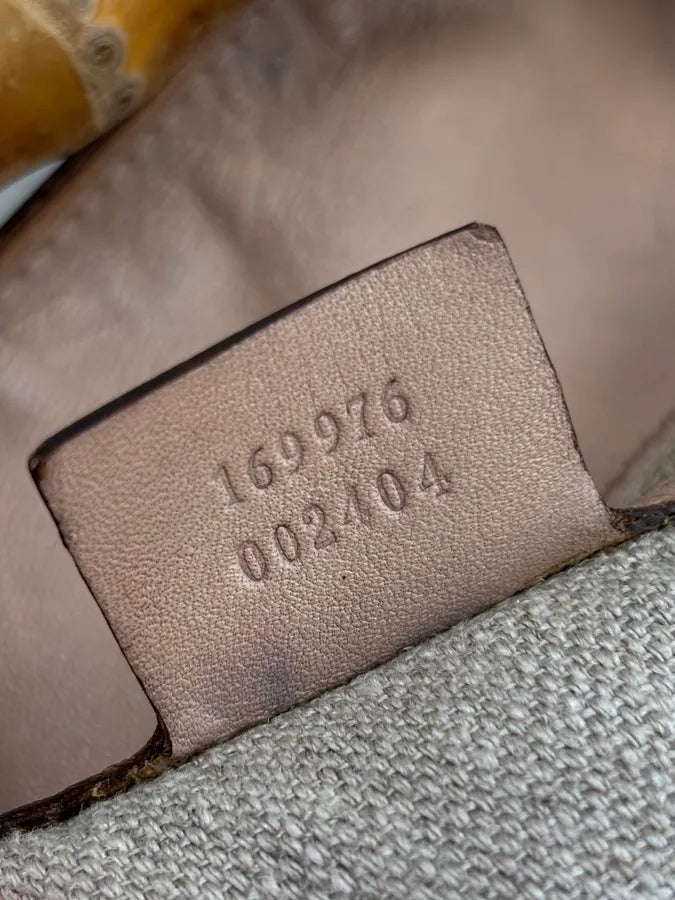 SS2007 Gucci Creamy Pink Peggy Floral Bamboo Handle Bag by Frida Giannini jSkuNiF 19