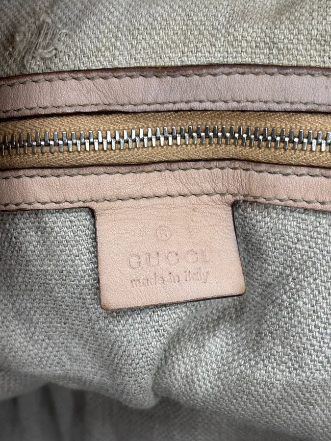 SS2007 Gucci Creamy Pink Peggy Floral Bamboo Handle Bag by Frida Giannini jSkuNiF 18