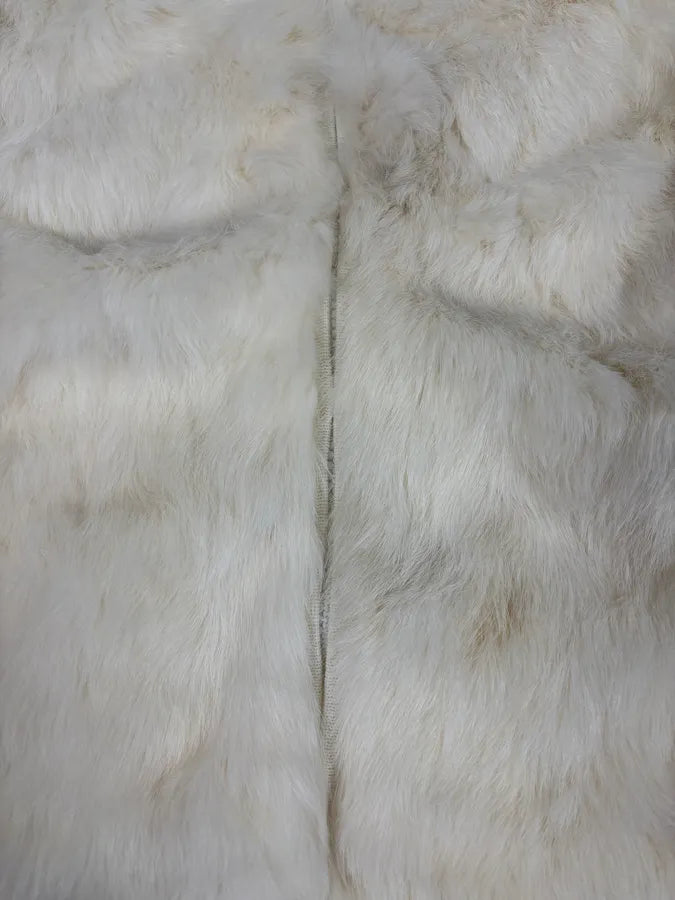 SS2003 Gucci Cream White Fur Wool Sleeves Zip-Up Sweater zvaxyRs 8