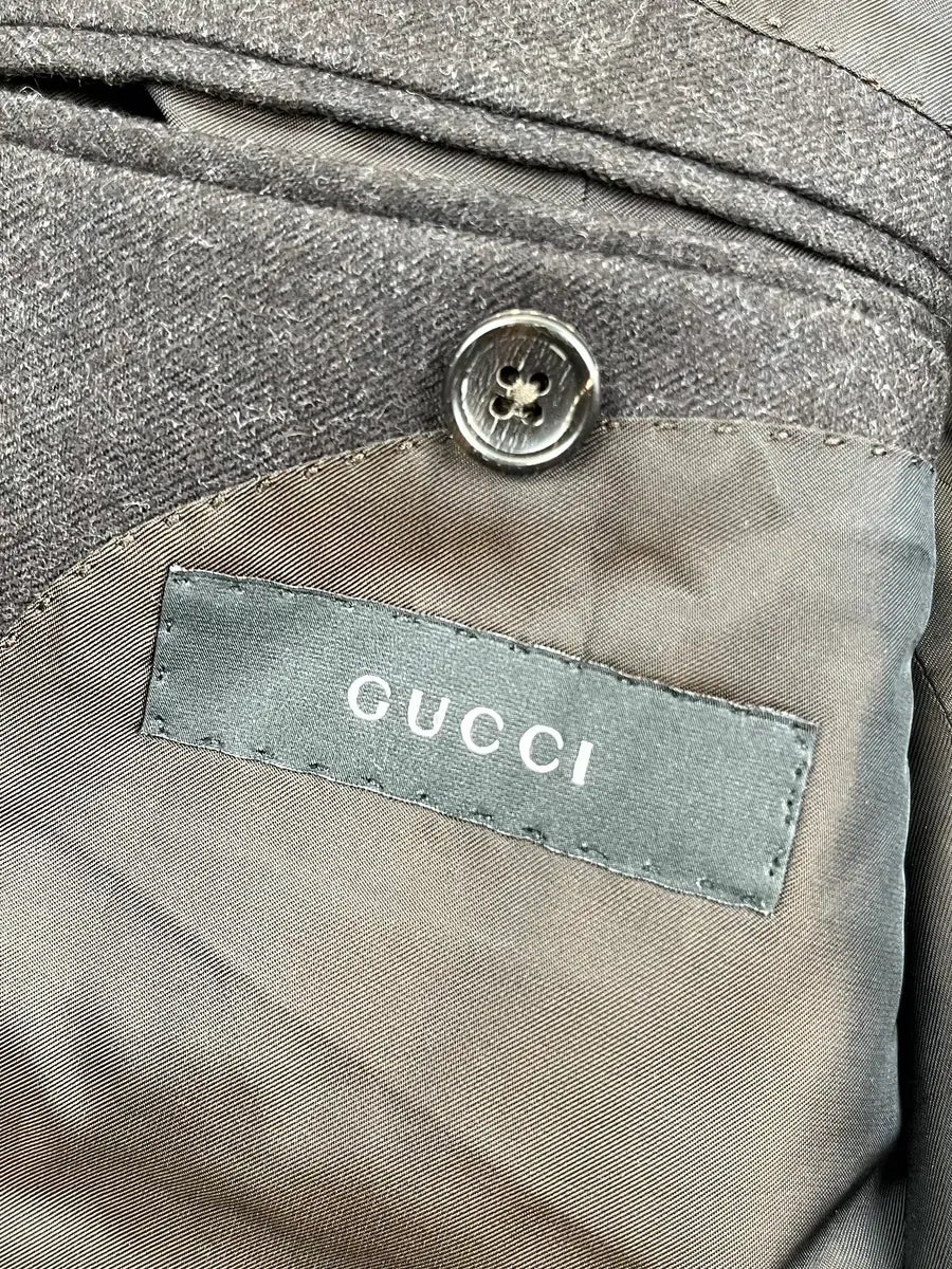 2000s Gucci Dark Brown Wool Blazer Jacket by Tom Ford lZFqvLo 10