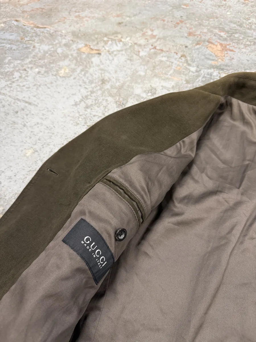 2000s Gucci Dark Green Peacoat Jacket AvxliQL 12