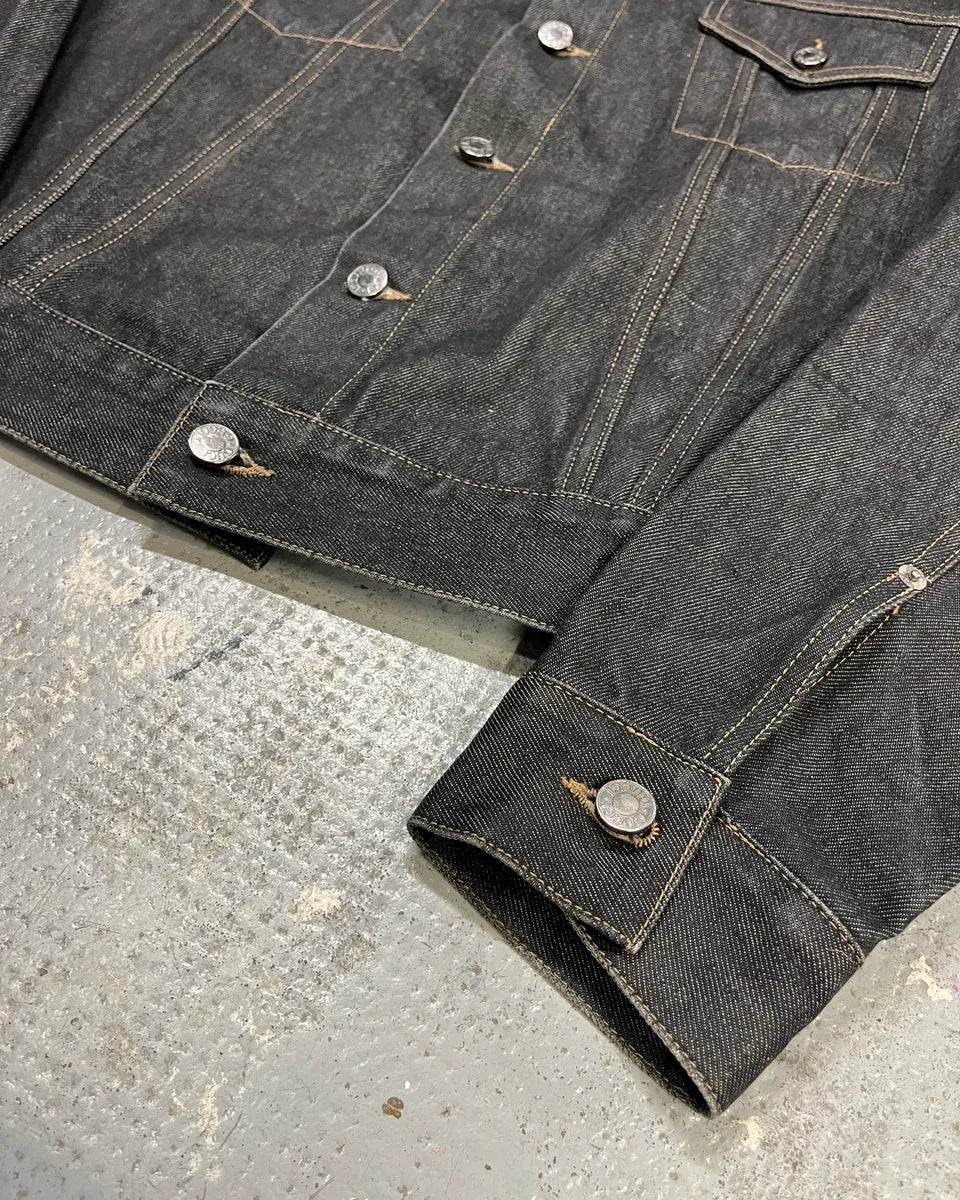 2000s Gucci Dark Grey Classy Denim Jacket  NwzeDej 5