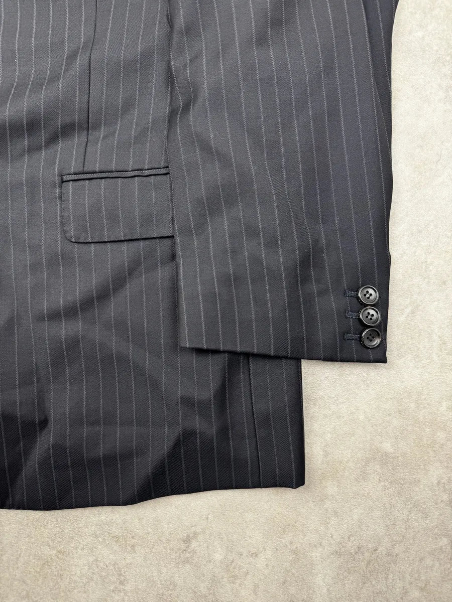 AW1999 Gucci Dark Navy Pinstripe Blazer Jacket by Tom Ford lNyrUaV 6