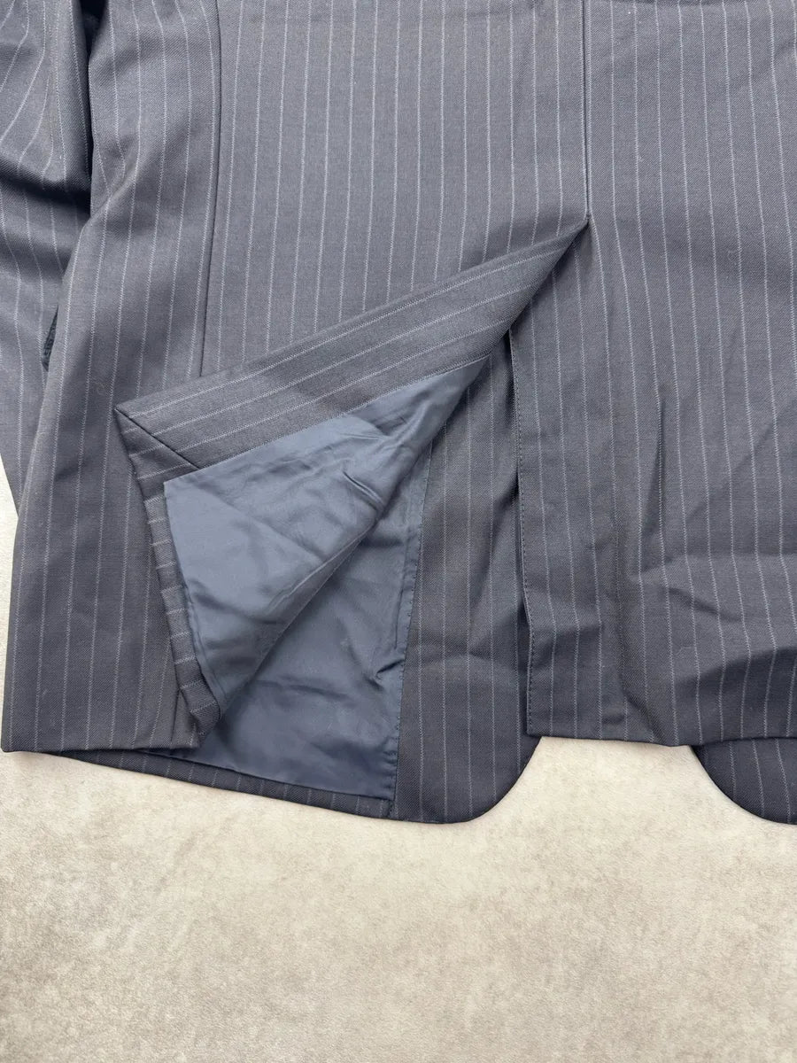 AW1999 Gucci Dark Navy Pinstripe Blazer Jacket by Tom Ford lNyrUaV 7
