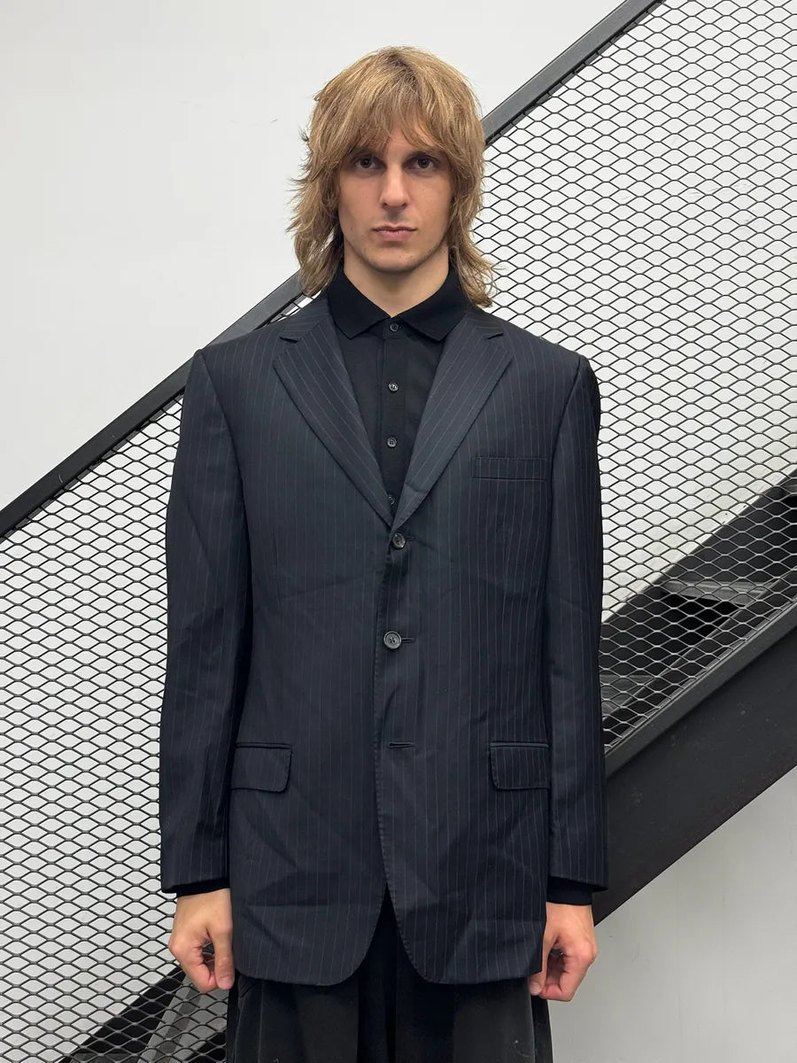 AW1999 Gucci Dark Navy Pinstripe Blazer Jacket by Tom Ford lNyrUaV 0