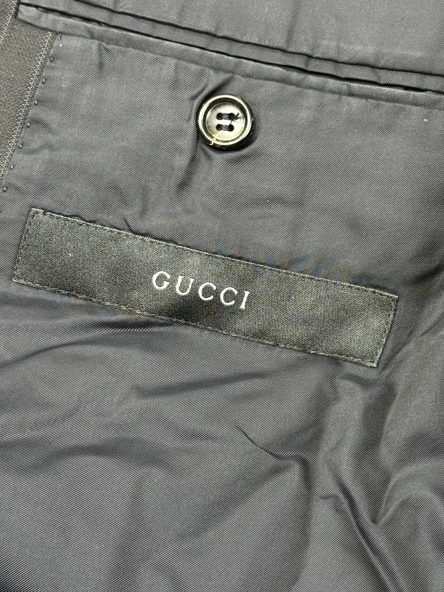 AW1999 Gucci Dark Navy Pinstripe Blazer Jacket by Tom Ford lNyrUaV 9
