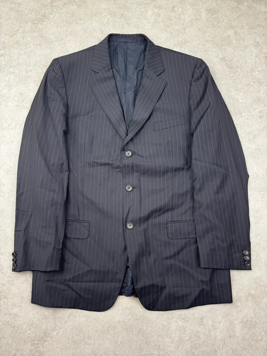 AW1999 Gucci Dark Navy Pinstripe Blazer Jacket by Tom Ford lNyrUaV 2