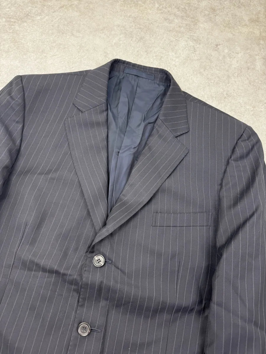 AW1999 Gucci Dark Navy Pinstripe Blazer Jacket by Tom Ford lNyrUaV 3