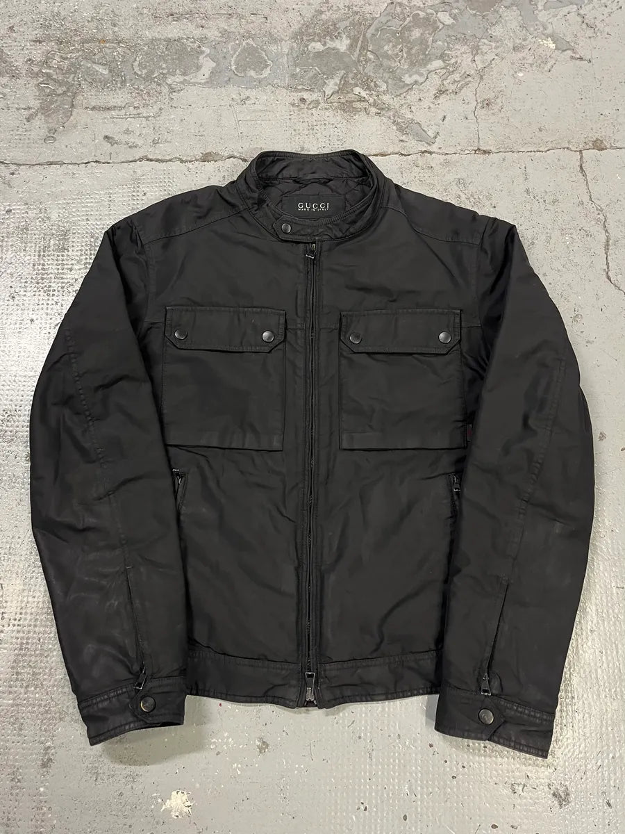 2000s Gucci Double Pocket Black Jacket wLZcbjd 3