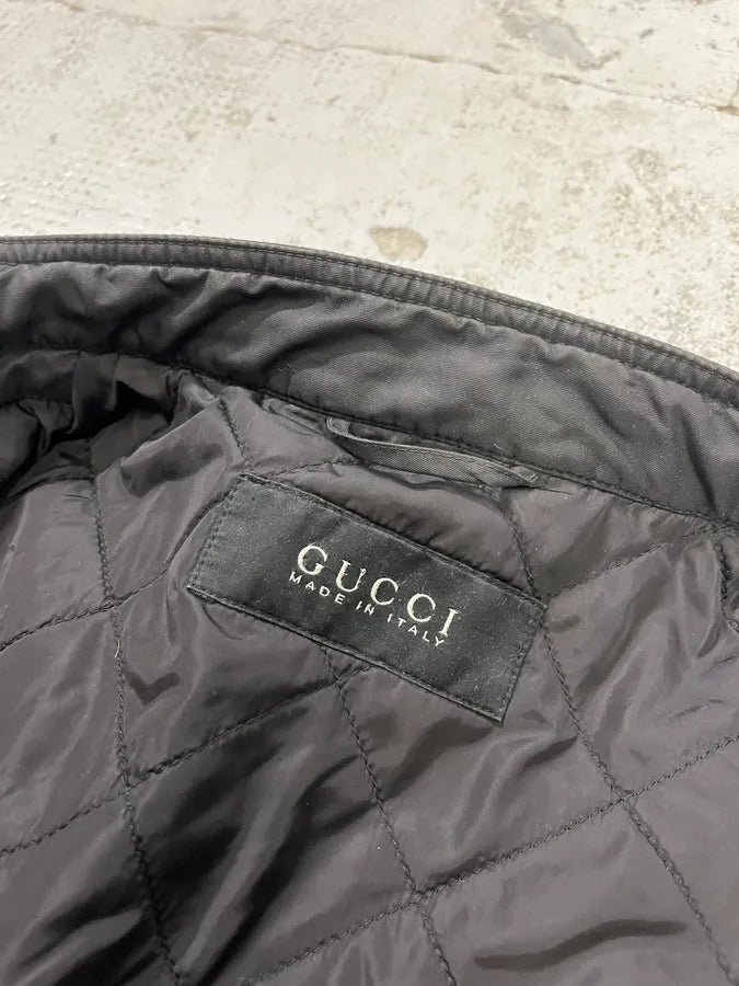 2000s Gucci Double Pocket Black Jacket wLZcbjd 8