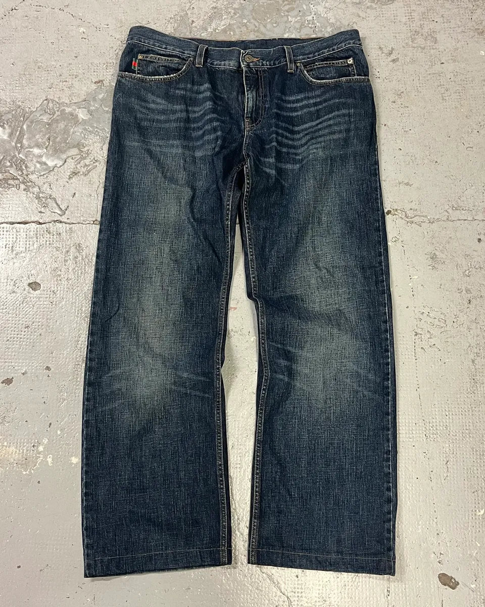 AW2007 Gucci Faded Blue Denim Jeans HhELlqv 0