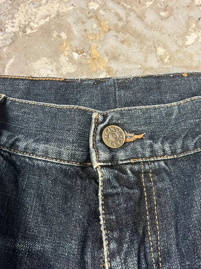 AW2007 Gucci Faded Blue Denim Jeans HhELlqv 9