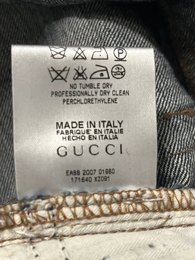 AW2007 Gucci Faded Blue Denim Jeans HhELlqv 12