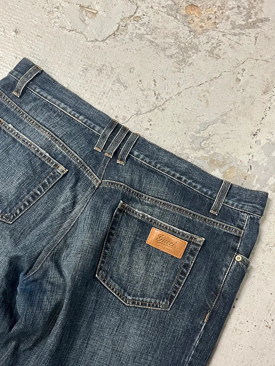 AW2007 Gucci Faded Blue Denim Jeans HhELlqv 7