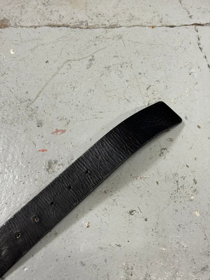2000s Gucci G Black Leather Belt eexZnUo 4