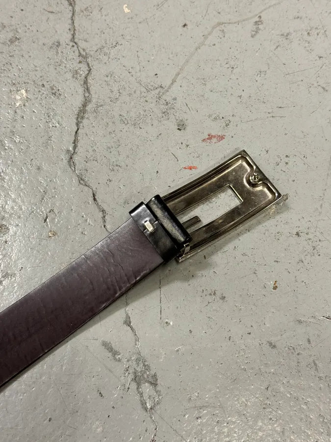 2000s Gucci G Black Leather Belt eexZnUo 5