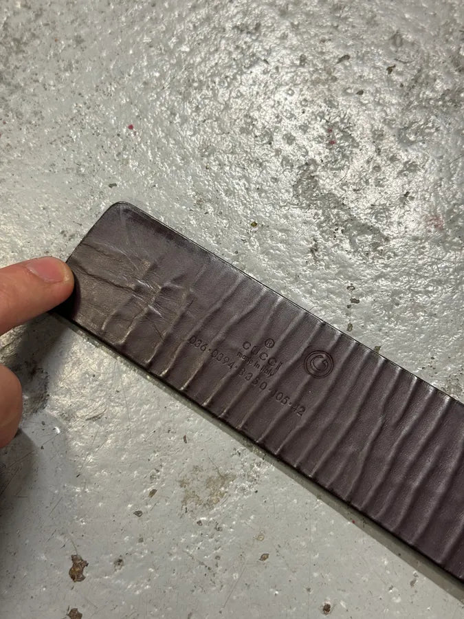 2000s Gucci G Black Leather Belt eexZnUo 6