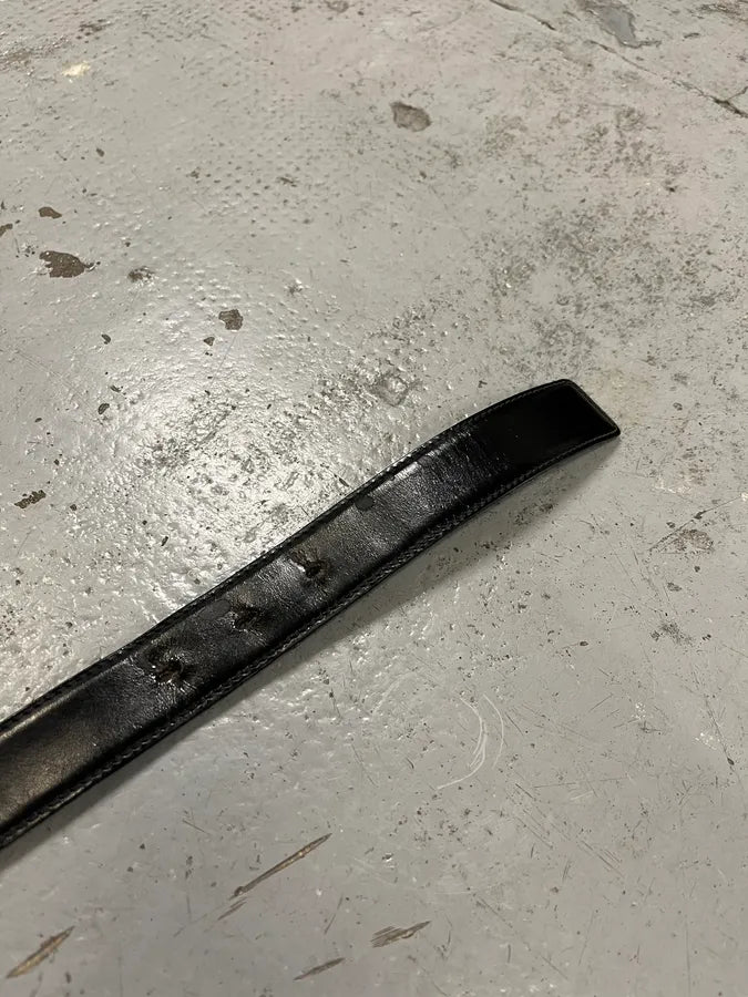 2000s Gucci G Logo Black Leather Belt fturOpp 6