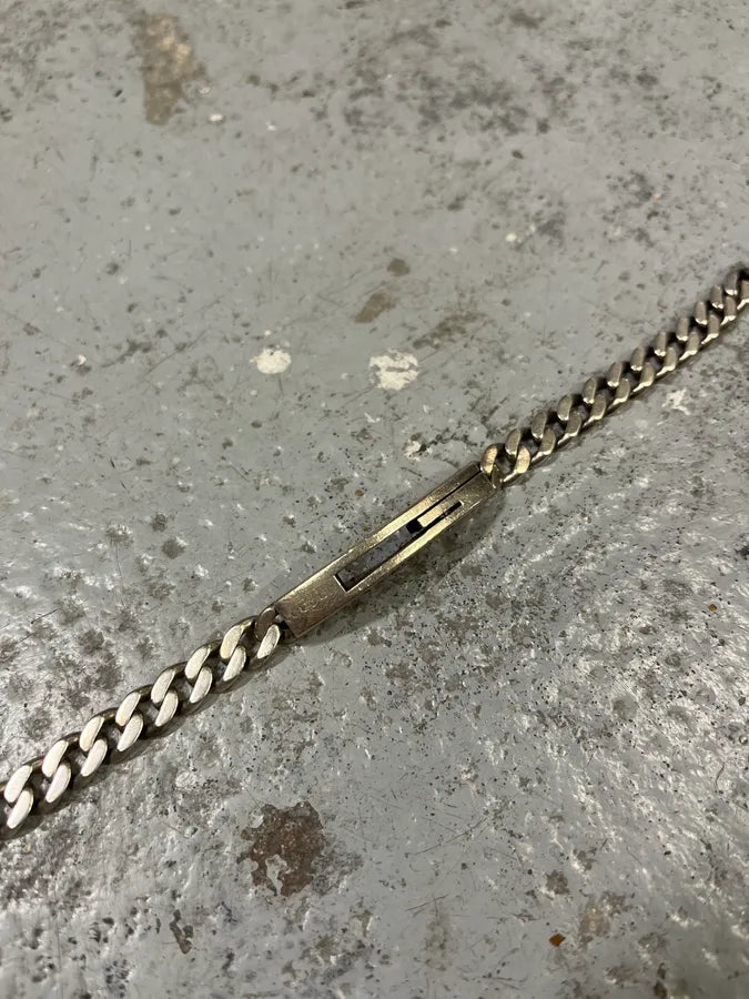 2000s Gucci G Propaganda Silver Grey Bracelet NkULSVg 3