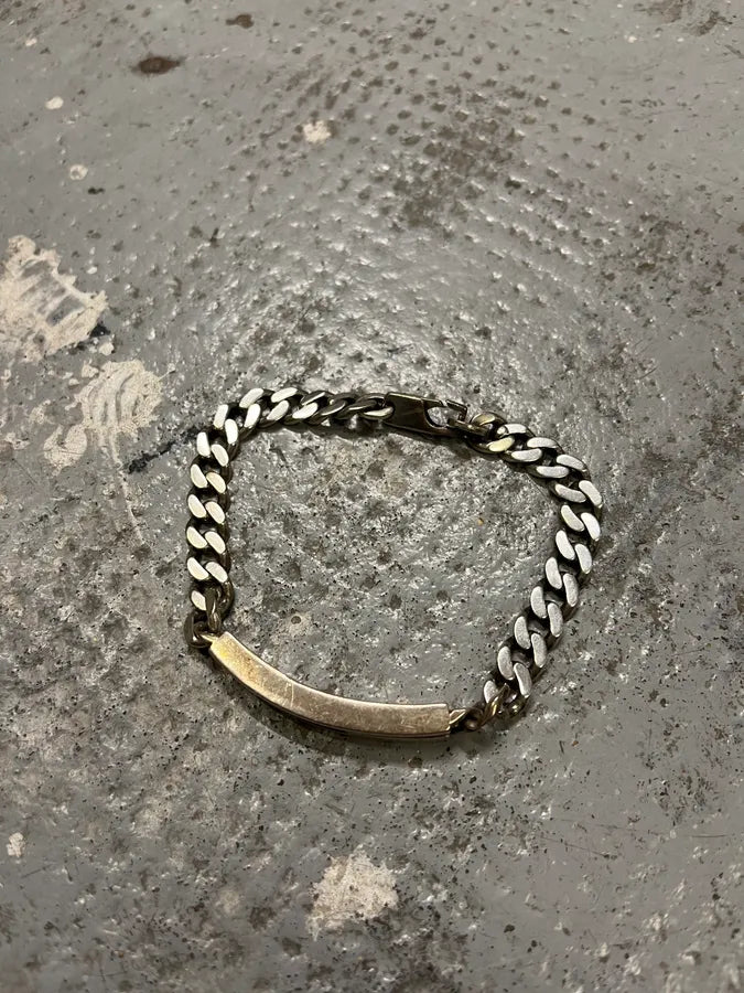 2000s Gucci G Propaganda Silver Grey Bracelet NkULSVg 4