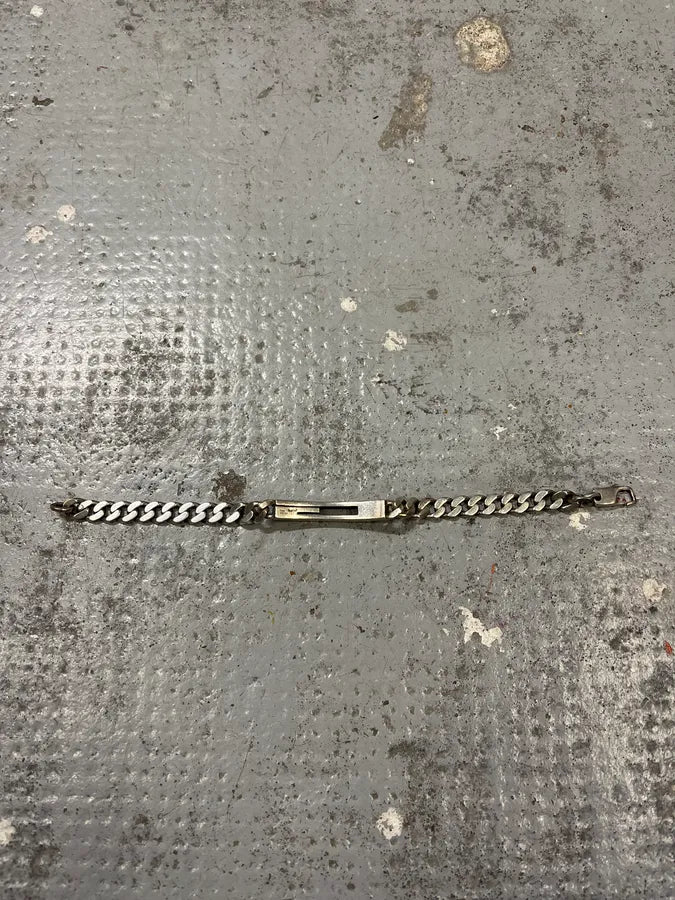 2000s Gucci G Propaganda Silver Grey Bracelet NkULSVg 7