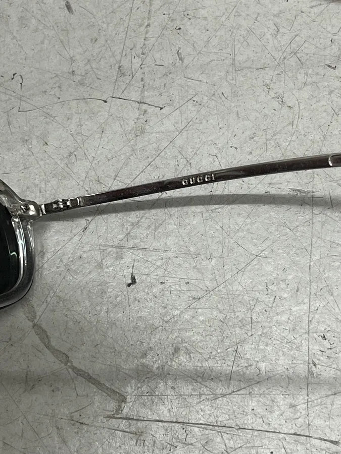 2000s Gucci Gray Metal Vintage Sunglasses XkcPtXh 14