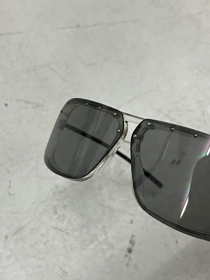 2000s Gucci Gray Metal Vintage Sunglasses XkcPtXh 6