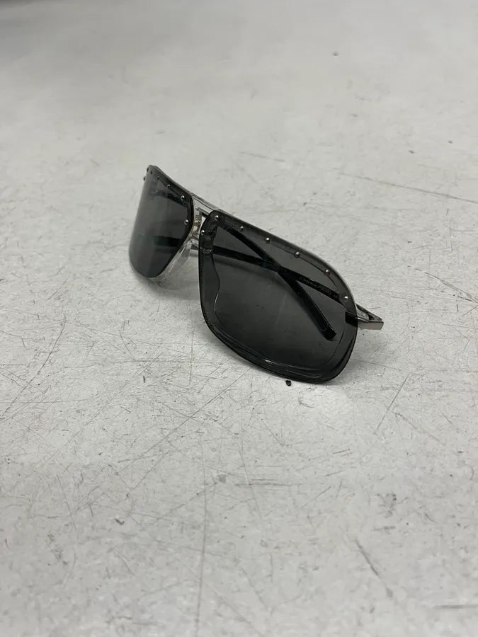 2000s Gucci Gray Metal Vintage Sunglasses XkcPtXh 5